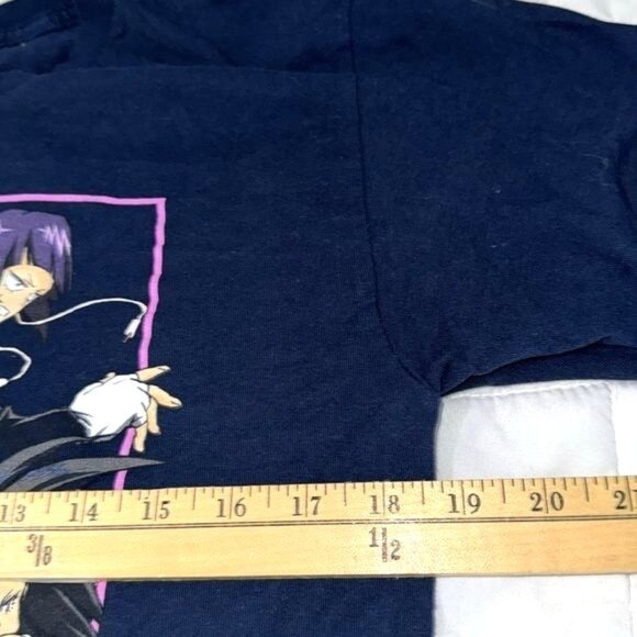My Hero Academia T-Shirt Funimation Licensed Medium M (38/40) 100% Cotton Navy B - Picture 5 of 6